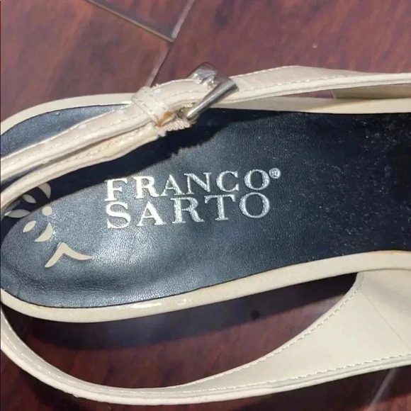 Franco Sarto Patten Leather Slingback Heels - Picture 6 of 9